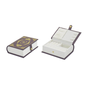Custom Luxury Book Style Jewelry Storage Box with Premium Multi Compartments