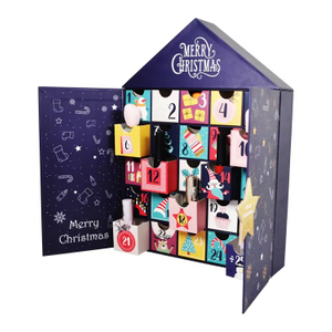 Custom Luxury Christmas Advent Calendar Box with Double Door Opening And 25 Drawer Design