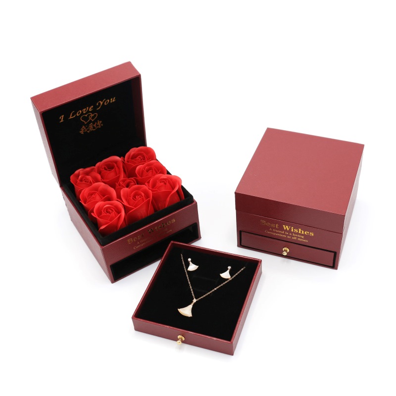 Custom Rose Jewelry Gift Box