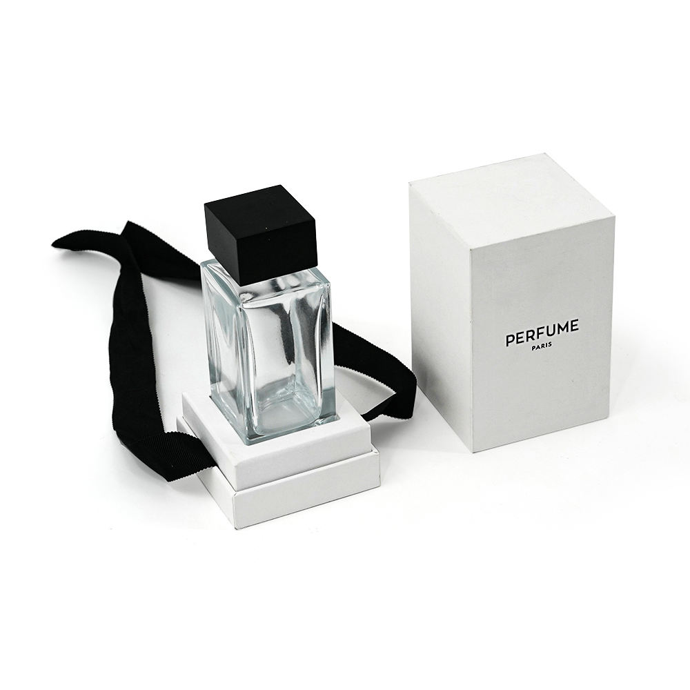 Luxury Rectangular Perfume Box with Ribbon Handle for Premium Fragrance Packaging