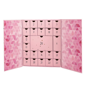 Custom Luxury Advent Calendar Gift Box with Double Door Opening and 24 Drawer Design