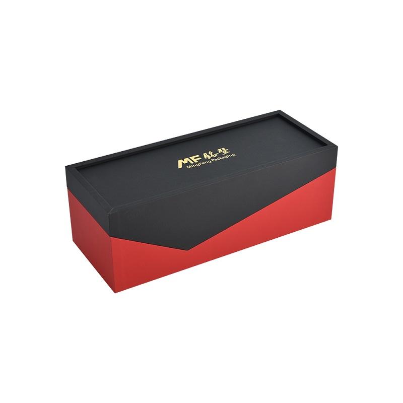 Custom Luxury Wooden Wine Box with Lift-Off Lid