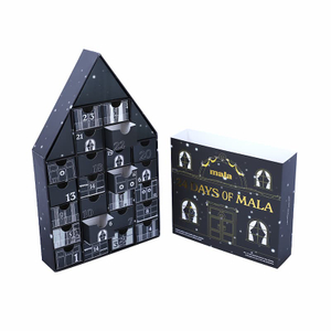 Custom Luxury House Shaped Advent Calendar Gift Box