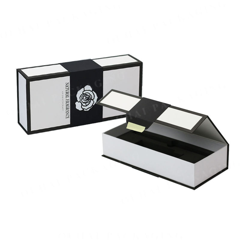 Custom Flip Lid Perfume Box with Rigid Structure And Premium Fragrance Packaging Design