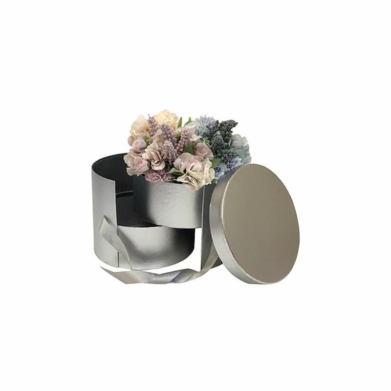 Custom Luxury Round Flower Gift Box with Premium Floral Display Design