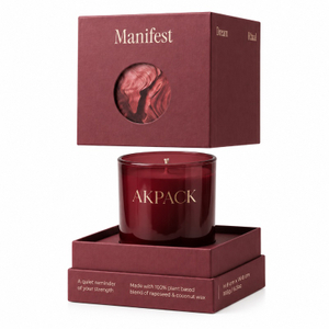 Custom Luxury Candle Gift Box with Window Lid Design And Premium Rigid Packaging for Home Fragrance