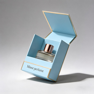 Custom Luxury Magnetic Perfume Box with Ribbon Handle for Premium Fragrance Packaging