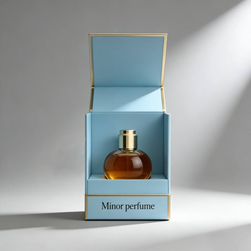 Custom Luxury Magnetic Perfume Box with Ribbon Handle for Premium Fragrance Packaging