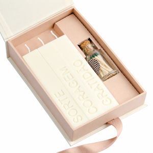 Book Style Magnetic Closure Candle Gift Box 