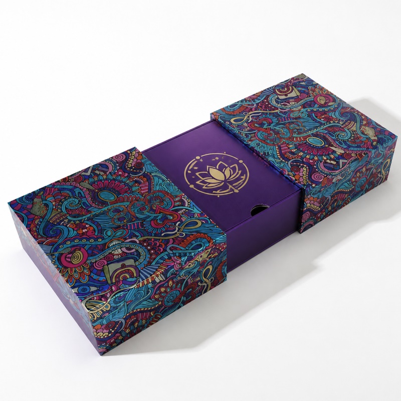 Custom Double Door Lift-Up Cosmetic Box with Compartments for Luxury Beauty Packaging