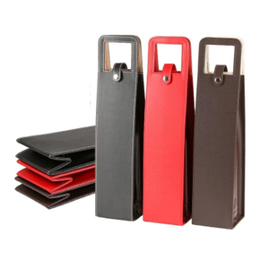 Custom PU Leather Wine Tote Bag – Premium Handheld Packaging Solution for Gifts And Brands