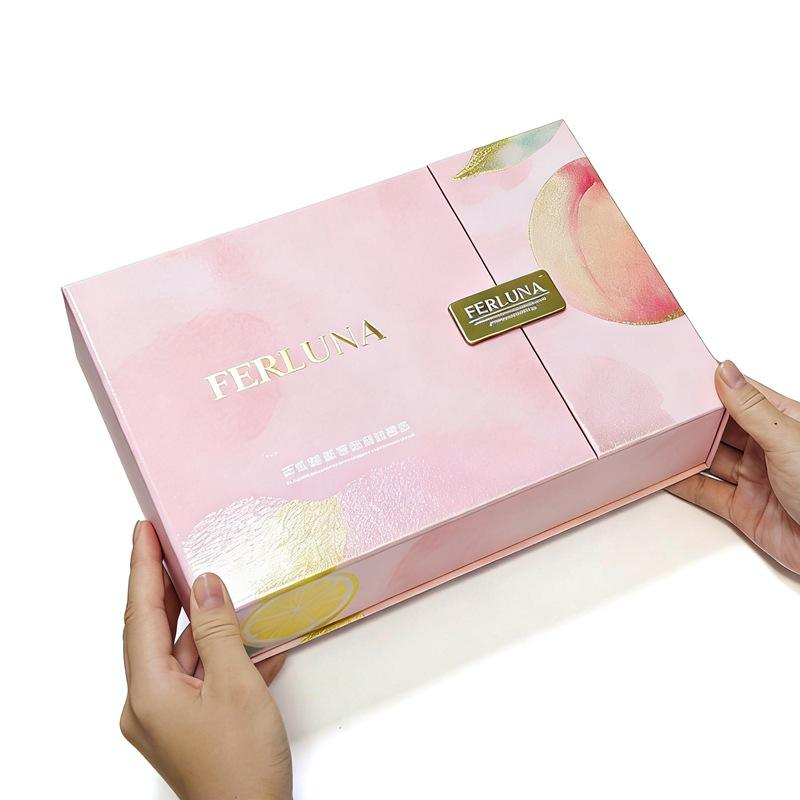 Drawer Perfume Gift Box with 3-Bottle Insert, Custom Fragrance Packaging